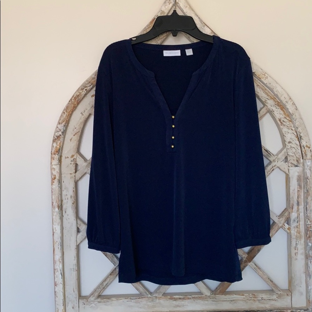 Navy NY&C blouse